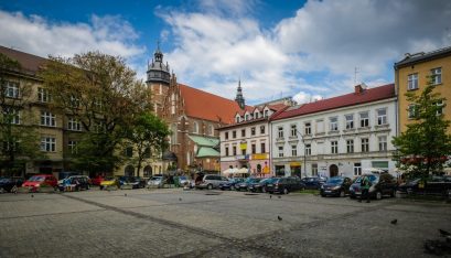 beautiful marketplace in Krakow